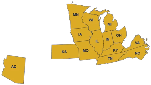 areas served